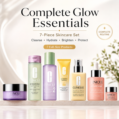 Repair & Glow 7-Piece Skincare Set – Cleanse, Hydrate, Brighten & Protect
